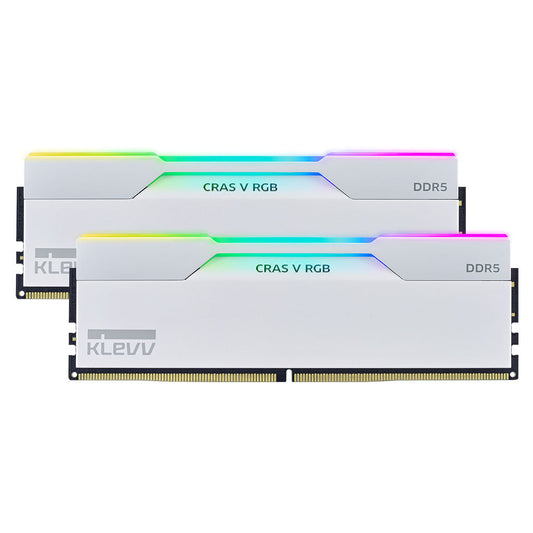KLEVV CRAS V RGB 32GB (2x 16GB) DDR5 6000MHz CL30 Intel XMP & AMD EXPO Desktop Memory